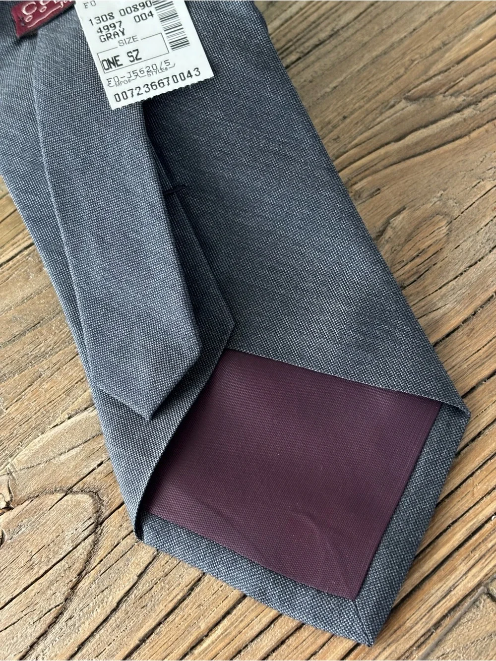 Jos. A. Bank Men's Charcoal Gray Corporate Collection Silk Tie NEW